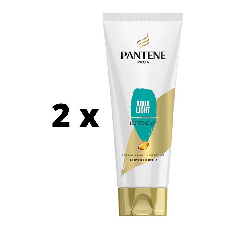 Balzams PANTENE Aqua Light, 200 ml x 2 gab. цена и информация | Matu kondicionieri, balzāmi | 220.lv