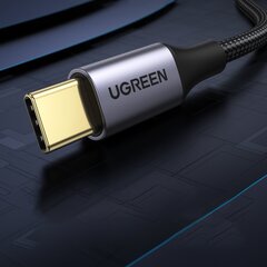 Ugreen US187 USB3.0 A/M to USB-C/M 1M Cable with Dark Gray Aluminum Sheath Black цена и информация | Кабели для телефонов | 220.lv