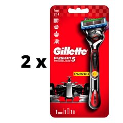 Бритва Gillette FUSION Proglide Flexball Power 1 головка. х 2 шт., упаковка цена и информация | Косметика и средства для бритья | 220.lv