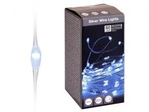 LED lampiņu virtene SILVER CW-80 цена и информация | Гирлянды | 220.lv