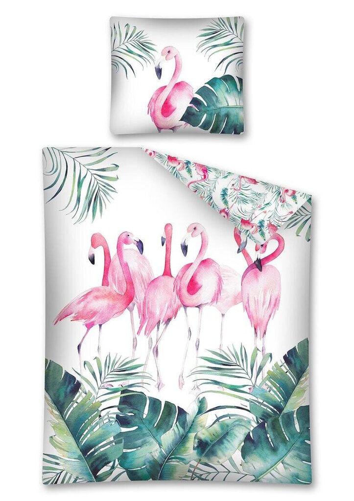 Gultas veļas komplekts Flamingi cena un informācija | Gultas veļas komplekti | 220.lv