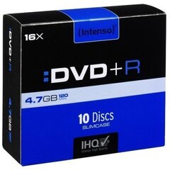 Matrix Intenso DVD+R 4,7 ГБ 16x 10 шт. на шпинделе цена и информация | Виниловые пластинки, CD, DVD | 220.lv