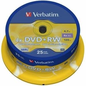 Verbatim 43489, 4,7GB, DVD+RW cena un informācija | USB Atmiņas kartes | 220.lv