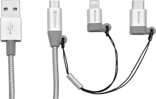 Verbatim 48870, Lightning/USB-C/Micro B cena un informācija | Savienotājkabeļi | 220.lv