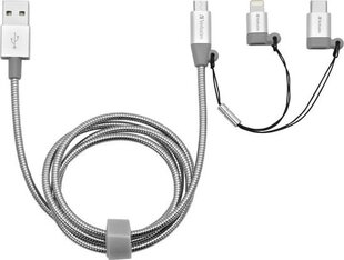 Verbatim 48870, Lightning/USB-C/Micro B цена и информация | Кабели для телефонов | 220.lv