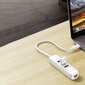 Ugreen 4-in-1 USB HUB Type C - 3x USB Type A 3.1 Gen 1 + RJ45 PD white (CM416 50620) cena un informācija | Adapteri un USB centrmezgli | 220.lv