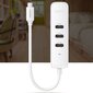 Ugreen 4-in-1 USB HUB Type C - 3x USB Type A 3.1 Gen 1 + RJ45 PD white (CM416 50620) cena un informācija | Adapteri un USB centrmezgli | 220.lv