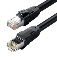 Ugreen NW121 Cat8 CLASSⅠS/FTP Round Ethernet Cable 1.5 M Black cena un informācija | Kabeļi un vadi | 220.lv