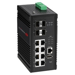 Сетевой коммутатор Edimax IGS-5408P, управляемый Gigabit Ethernet (10/100/1000) Power over Ethernet (PoE), черный цена и информация | Коммутаторы (Switch) | 220.lv