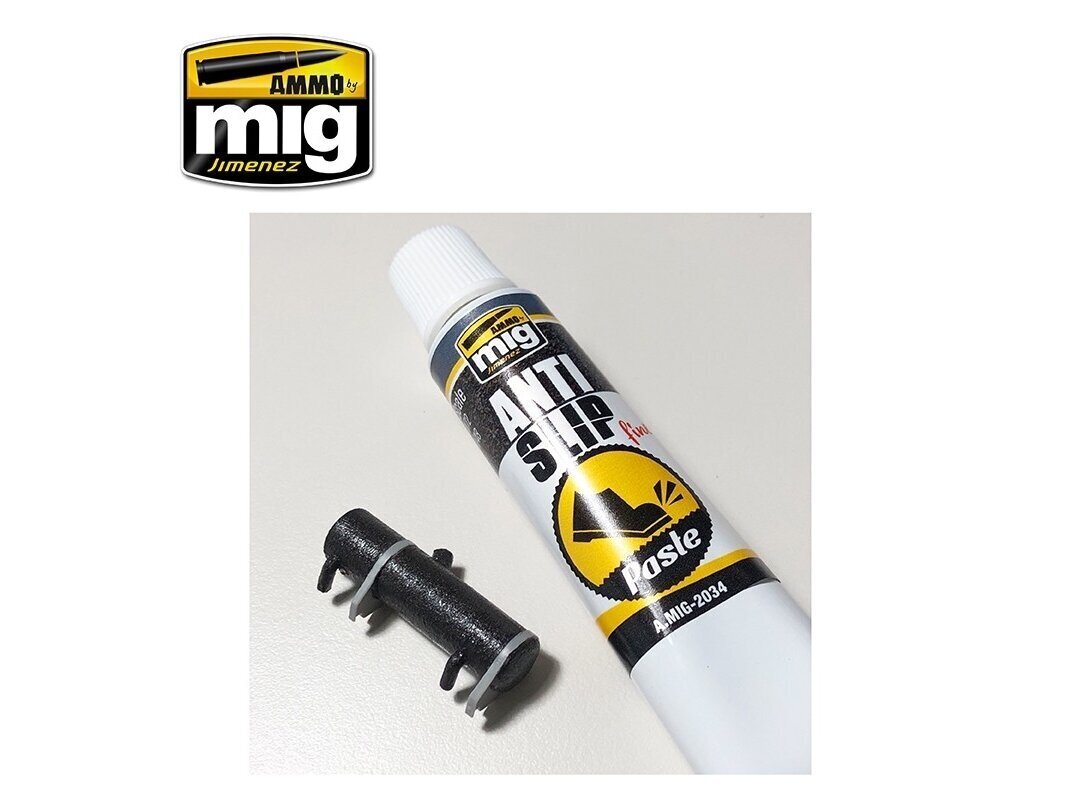 AMMO MIG - ANTI-SLIP PASTE - BLACK COLOR FOR 1/72 & 1/48 (Pretslīdes smilšu krāsa (akrila pasta)), 20ml, 2034 cena un informācija | Modelēšanas un zīmēšanas piederumi | 220.lv