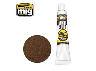 AMMO MIG - ANTI-SLIP PASTE - BROWN COLOR FOR 1/35 (Pretslīdes smilšu krāsa (akrila pasta)), 20ml, 2035 cena un informācija | Modelēšanas un zīmēšanas piederumi | 220.lv