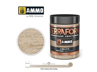 AMMO MIG - TERRAFORM Wet Sand, 100ml, 2176 cena un informācija | Modelēšanas un zīmēšanas piederumi | 220.lv