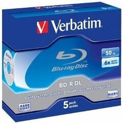 CD, Verbatim BD-R DL 6x 5P Jewel 50 GB 43748 цена и информация | Виниловые пластинки, CD, DVD | 220.lv