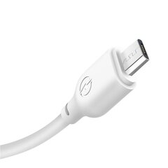 Кабель XO 3в1 USB - Lightning + USB-C + microUSB, 1.0 м, 2.1А, белый NB103 цена и информация | Кабели для телефонов | 220.lv