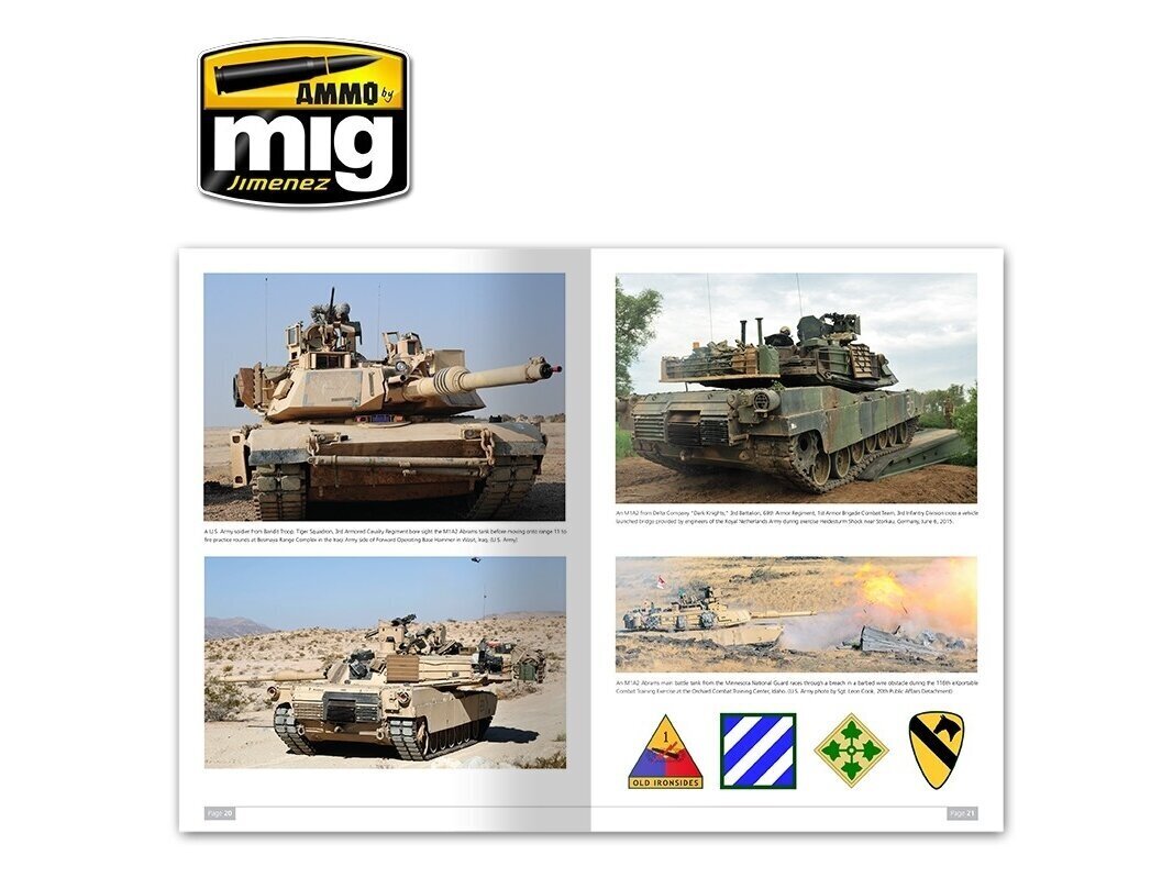 AMMO MIG - M1A2SEP ABRAMS MAIN BATTLE TANK IN DETAIL (English), 5950 cena un informācija | Līmējamie modeļi | 220.lv