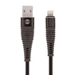 Forever 8-pin cable for iPhone Shark black цена и информация | Кабели для телефонов | 220.lv