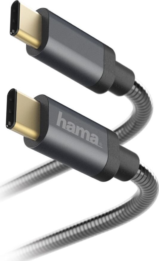 Hama, USB-C - USB-C, 1.5 m cena un informācija | Savienotājkabeļi | 220.lv