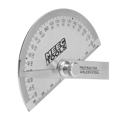 Meec Tools Leņķa mērītājs 0-180° cena un informācija | Rokas instrumenti | 220.lv
