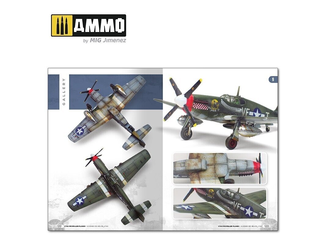 AMMO MIG - PROPELLER PLANES 1/144 VOL. 1 (English & Spanish), 6144 cena un informācija | Konstruktori | 220.lv