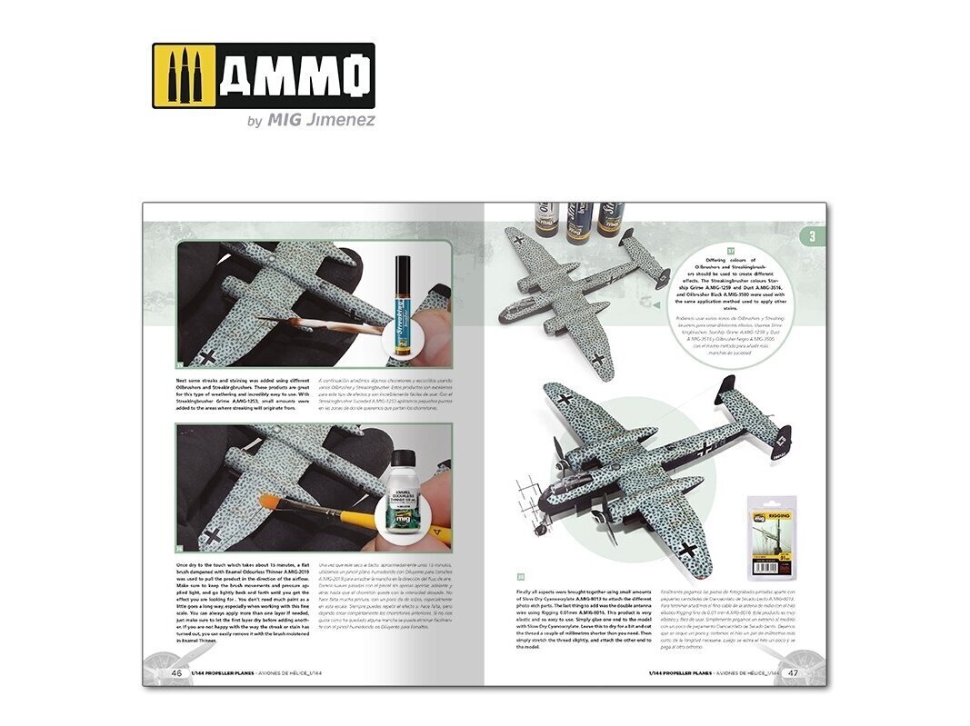 AMMO MIG - PROPELLER PLANES 1/144 VOL. 1 (English & Spanish), 6144 cena un informācija | Konstruktori | 220.lv