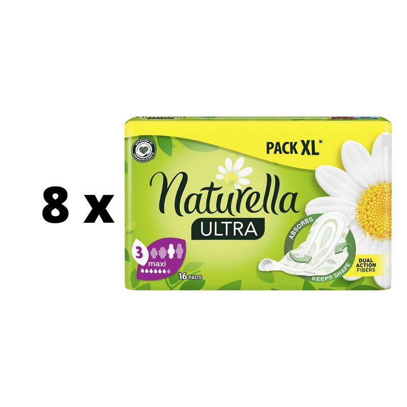 Higiēnas iepakojumi NATURELLA Ultra Super, 16 gab. x 8 gab. iepakojums cena un informācija | Tamponi, higiēniskās paketes, ieliktnīši | 220.lv