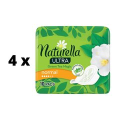 Гигиенические пакеты NATURELLA Ultra Normal Green Tea, 10 шт. х 4 шт., упаковка цена и информация | Тампоны, гигиенические прокладки для критических дней, ежедневные прокладки | 220.lv