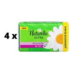 Гигиенические пакеты NATURELLA Super Plus, 16 шт. х 4 шт., упаковка цена и информация | Тампоны, гигиенические прокладки для критических дней, ежедневные прокладки | 220.lv