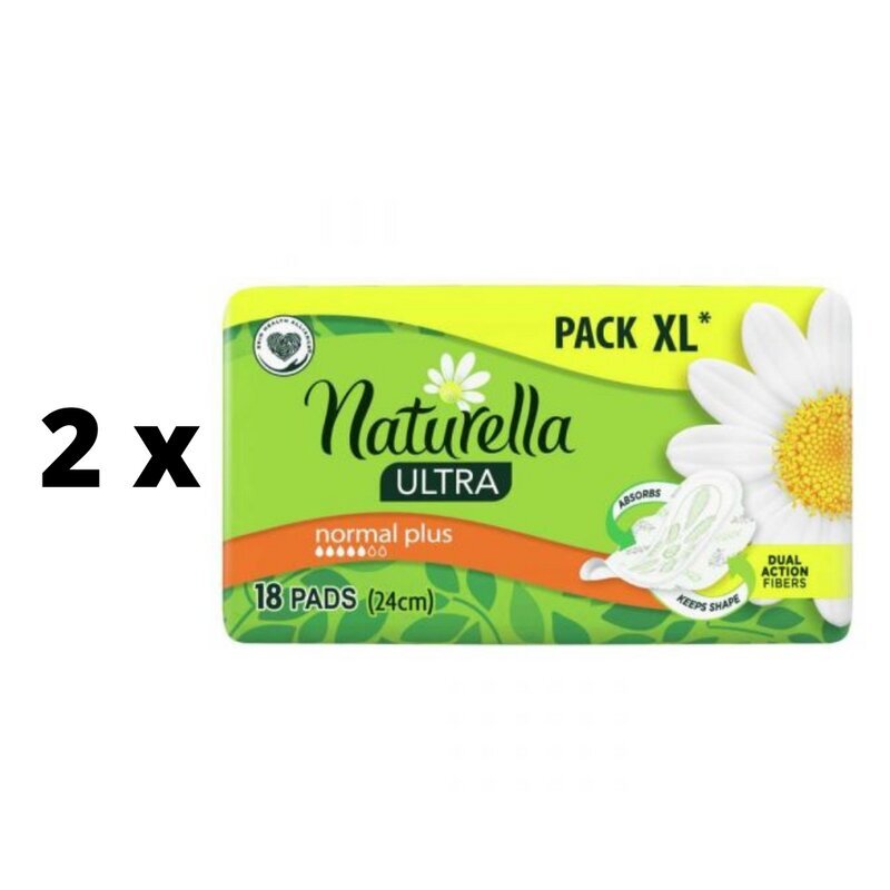 Higiēnas iepakojumi NATURELLA Ultra Regular Deo, 18 vienības x 2 gab. iepakojums cena un informācija | Tamponi, higiēniskās paketes, ieliktnīši | 220.lv