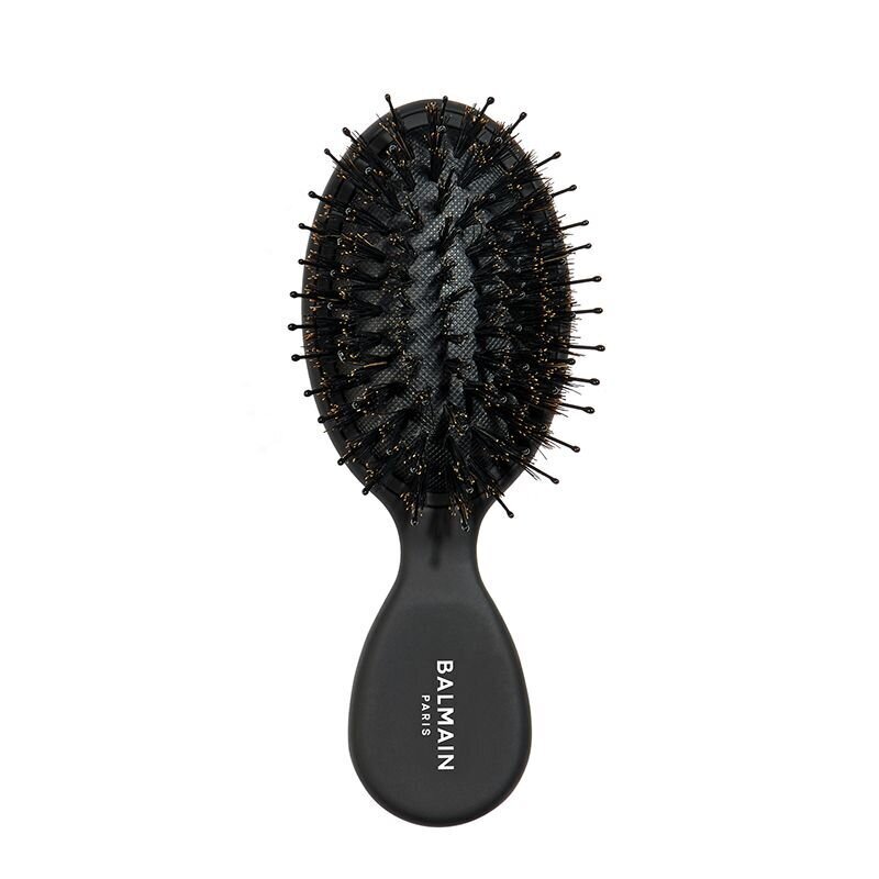 BALMAIN HAIR COUTURE расческа для волос Mini All Purpose Spa Brush, черная цена и информация | Matu sukas, ķemmes, šķēres | 220.lv