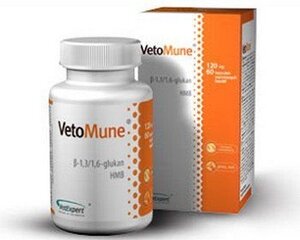 VetExpert VetoMune 60 капсул цена и информация | Витамины, пищевые добавки, анти-паразит продукты для собак | 220.lv