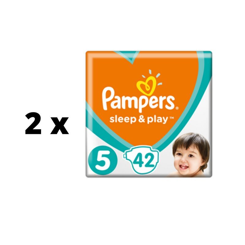 Autiņbiksītes PAMPERS Sleep&Play Value Iepakojuma izmērs 5, 11 - 16 kg, 42 gab. x 2 gab. iepakojums цена и информация | Autiņbiksītes | 220.lv