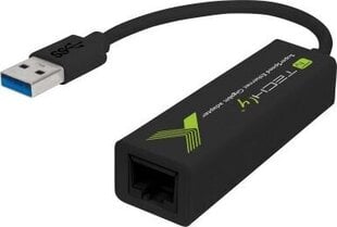 Tīkla adapteris Techly USB-A 3.0 Gigabit Ethernet RJ45 цена и информация | Адаптеры и USB разветвители | 220.lv