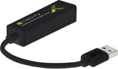 Tīkla adapteris Techly USB-A 3.0 Gigabit Ethernet RJ45 cena un informācija | Adapteri un USB centrmezgli | 220.lv