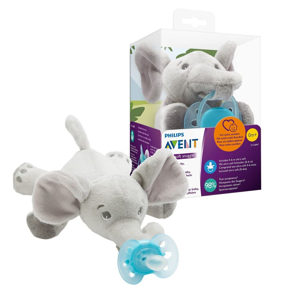 PHILIPS AVENT Ultra Soft knupītis - Zilonis cena un informācija | Knupīši | 220.lv