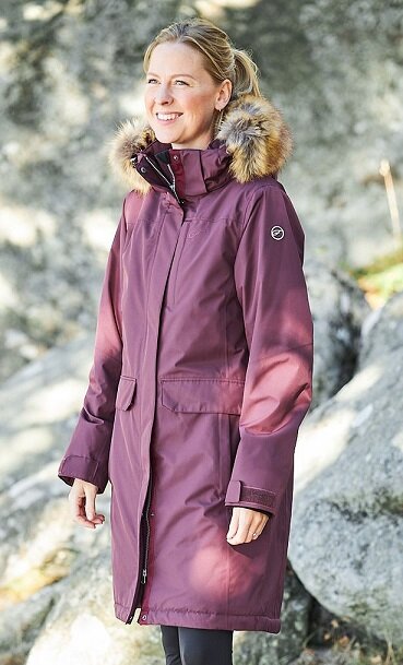 Five Seasons ziemas parka sievietēm Callie, bordo krāsa cena | 220.lv