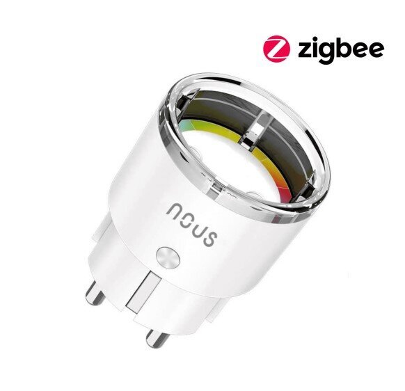 Smart ZigBee ligzda NOUS A1, ar enerģijas skaitītāju, TUYA / Smart Life cena un informācija | Elektrības slēdži, rozetes | 220.lv