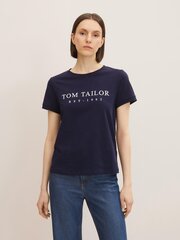 Женская футболка Tom Tailor 1032702*30025, тёмно-синяя, 4065869049993 цена и информация | Футболка женская | 220.lv