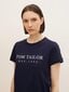 Tom Tailor sieviešu T-krekls 1032702*30025, tumši zils 4065869049993 cena un informācija | T-krekli sievietēm | 220.lv
