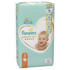 Autiņbiksītes PAMPERS Premium Care, Value Pack izmērs 3, 60 gab. x 1 gab iepakojums цена и информация | Подгузники | 220.lv