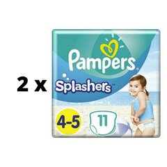 Подгузники Pampers Pants Splashers, размер 4 - 5 9 - 15 кг, 11 шт. х 2 шт. упаковка цена и информация | Подгузники | 220.lv