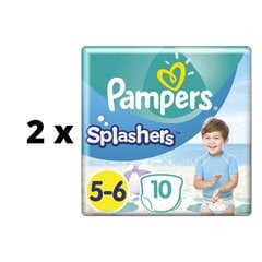 Подгузники Pampers Pants Splashers, размер 5 - 6 14+ кг, 10 шт. х 2 шт. упаковка цена и информация | Подгузники | 220.lv
