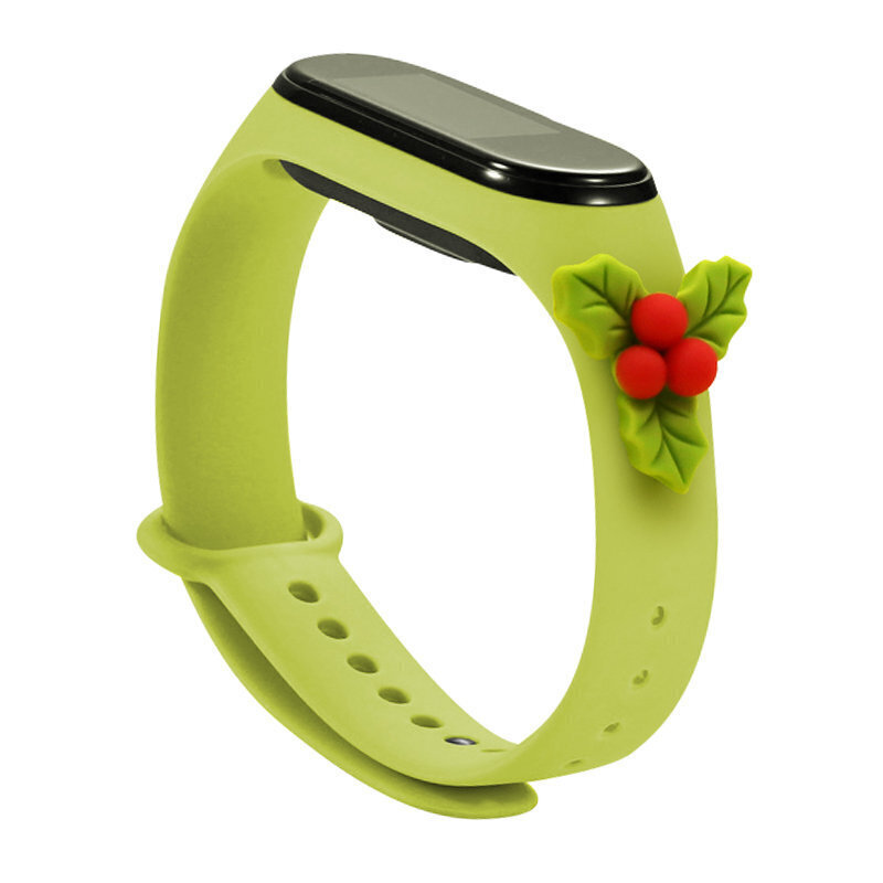 Hurtel Strap Xmas Wristband Yellow cena un informācija | Viedpulksteņu un viedo aproču aksesuāri | 220.lv