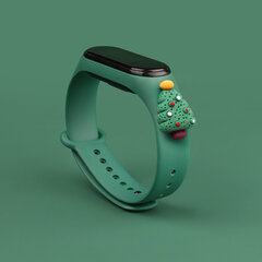 Hurtel Strap Xmas Wristband Green цена и информация | Аксессуары для смарт-часов и браслетов | 220.lv