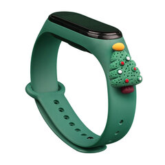 Hurtel Strap Xmas Wristband Green цена и информация | Аксессуары для смарт-часов и браслетов | 220.lv