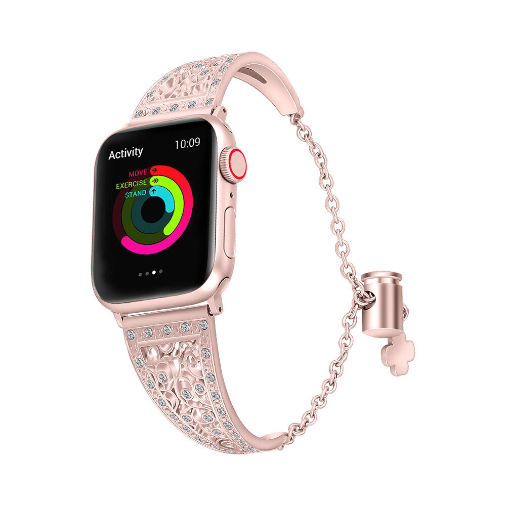 Beep Rose Cuff Watch Band Pink cena un informācija | Viedpulksteņu un viedo aproču aksesuāri | 220.lv
