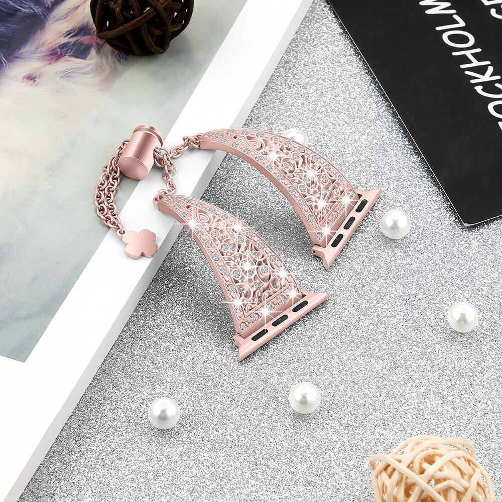 Beep Rose Cuff Watch Band Pink cena un informācija | Viedpulksteņu un viedo aproču aksesuāri | 220.lv