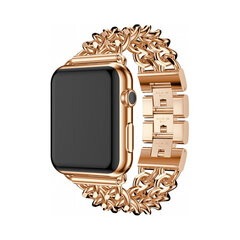 Ремешок из нержавеющей стали Chain для Apple Watch — розовое золото, 38/40/41 мм цена и информация | Аксессуары для смарт-часов и браслетов | 220.lv