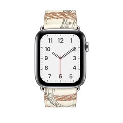 Кожаный ремешок Single Tour для Apple Watch — Blanc Print 42/44/45 мм цена и информация | Аксессуары для смарт-часов и браслетов | 220.lv