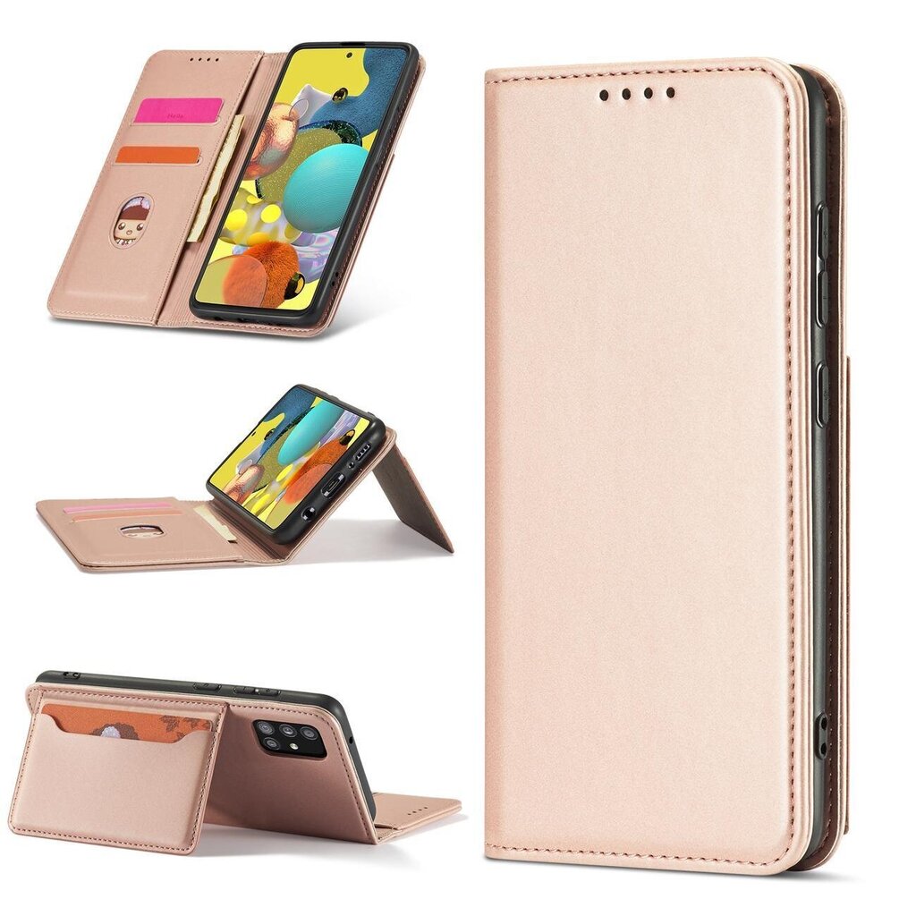 Fusion Magnet Card grāmatveida maks Samsung A536 Galaxy A53 5G rozā cena un informācija | Telefonu vāciņi, maciņi | 220.lv