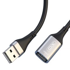 XO extension cable NB219 USB 2.0 black 2m cena un informācija | Savienotājkabeļi | 220.lv